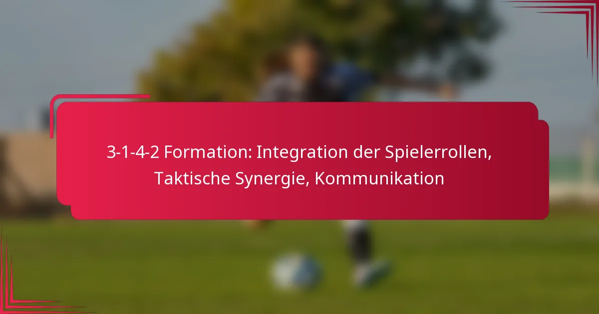 Read more about the article 3-1-4-2 Formation: Integration der Spielerrollen, Taktische Synergie, Kommunikation