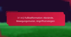 Read more about the article 3-1-4-2 Fußballformation: Abstände, Bewegungsmuster, Angriffsstrategien