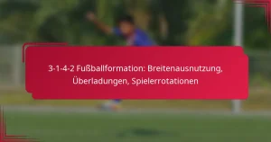 Read more about the article 3-1-4-2 Fußballformation: Breitenausnutzung, Überladungen, Spielerrotationen