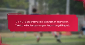 Read more about the article 3-1-4-2 Fußballformation: Schwächen ausnutzen, Taktische Fehlanpassungen, Anpassungsfähigkeit