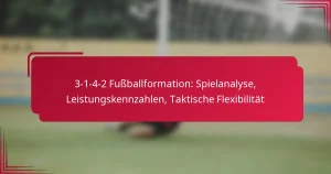 Read more about the article 3-1-4-2 Fußballformation: Spielanalyse, Leistungskennzahlen, Taktische Flexibilität
