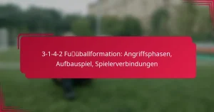 Read more about the article 3-1-4-2 Fußballformation: Angriffsphasen, Aufbauspiel, Spielerverbindungen