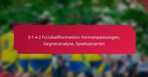 Read more about the article 3-1-4-2 Fußballformation: Formanpassungen, Gegneranalyse, Spielszenarien
