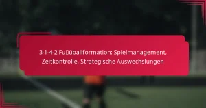 Read more about the article 3-1-4-2 Fußballformation: Spielmanagement, Zeitkontrolle, Strategische Auswechslungen