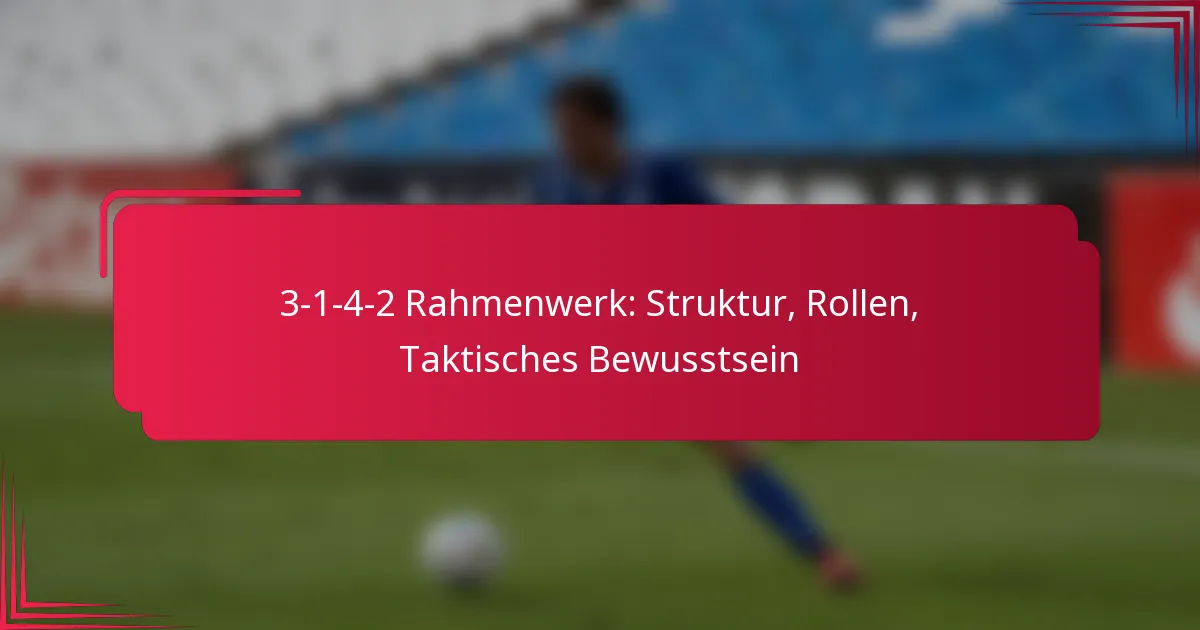 3-1-4-2 Rahmenwerk: Struktur, Rollen, Taktisches Bewusstsein