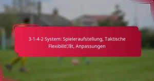 Read more about the article 3-1-4-2 System: Spieleraufstellung, Taktische Flexibilität, Anpassungen