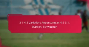 Read more about the article 3-1-4-2 Variation: Anpassung an 4-2-3-1, Stärken, Schwächen