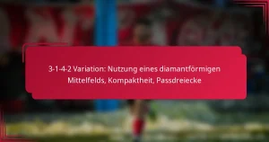 Read more about the article 3-1-4-2 Variation: Nutzung eines diamantförmigen Mittelfelds, Kompaktheit, Passdreiecke