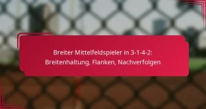 Read more about the article Breiter Mittelfeldspieler in 3-1-4-2: Breitenhaltung, Flanken, Nachverfolgen