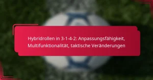 Read more about the article Hybridrollen in 3-1-4-2: Anpassungsfähigkeit, Multifunktionalität, taktische Veränderungen