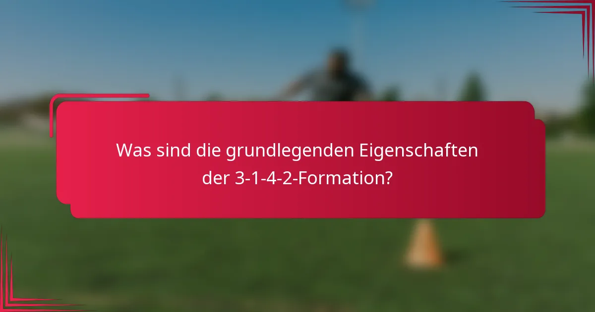 Was sind die grundlegenden Eigenschaften der 3-1-4-2-Formation?